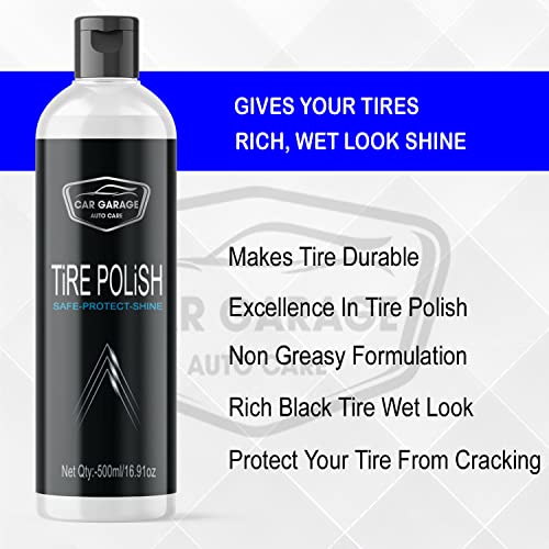 Image of Car Garage Tyre Polish 200 ML - Restores Shine & Enhances Tire Life with Long-Lasting Protection For car & BIke