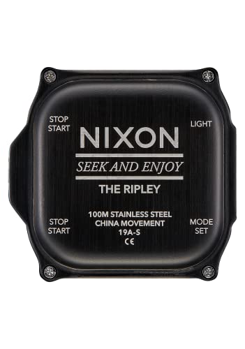 Image of NIXON Ripley A1267 - Analog and Digital Watch for Men - Expedition and Adventure Sport Watch - Men's Fashion Watch - 47mm Watch Face, 23mm PU Band