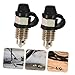 GRADENEVE 2pcs Automotive Brake Bleeder Screws with Caps Hollow Drainage for Motorcycle Brake System Compatible with Motorcycles