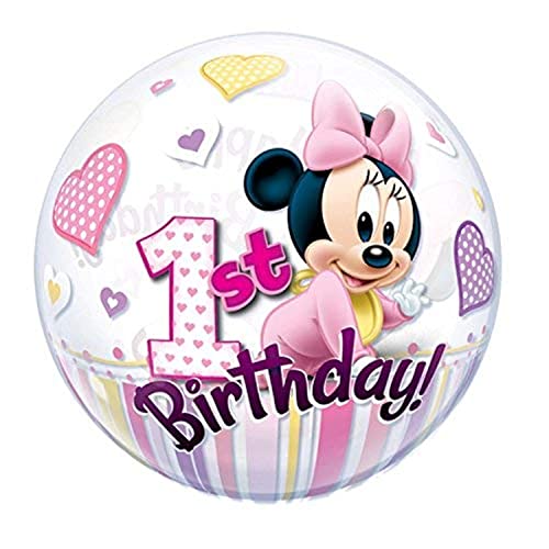 Qualatex Q1-2862 55,9 cm Minnie Maus Luftballon zum 1. Geburtstag Cover