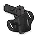 The Ultimate 3 Slot OWB Leather Gun Belt Holster - Fits S&W Shield/Glock/Springfield XD - Black Right Handed