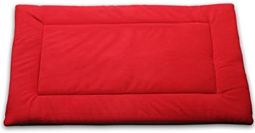 ZackX Dog Bed Pad Crate Mat 42 inch XL,Micro Soft Washable Pet Kennel Bolster,Pink