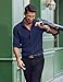 COOFANDY Mens Long Sleeve Casual Button Down Shirts Regular Fit Stretch Dress Shirt for Mens Fashion Navy Blue