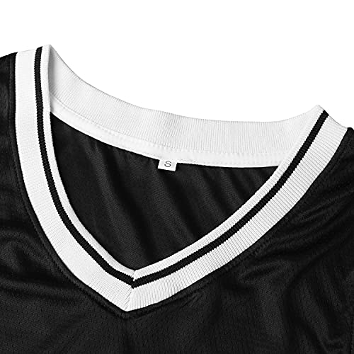 Image of MESOSPERO Blank Basketball Jersey 90S Hip Hop Clothing for Party,Mens Plain Mesh Athletic Practice Sports Shirts S-3XL
