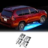 適用ランドクルーザープラド 150 2010-2023 発光ダイオード、ドアペダル環境光、敷居の下の歓迎灯 For Land Cruiser Prado 150 2022 2021 2020 2019 2018 2017 2016 2015 2014 2013 2012 2011 外観アップグレード改造部品 (ブルー)