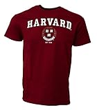 Harvard University Men's Collegiate Crest T-shirt, Medium, Crimson