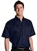 Edwards Men's Cottonplus Short Sleeve Twill Shirt