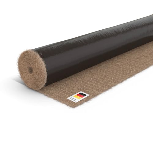 blizz-z Mulchmatte mit Kokos und Unkrautschutzfolie 1,20 m x 30 m | Böschungsmatte, Erosionsschutz, Winterschutz für Grünflächen, 2-lagig, Stärke 530 g/m² | Made in Germany
