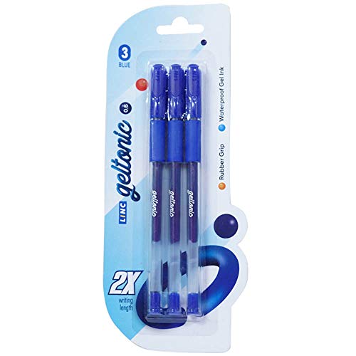 Bolígrafo Geltonic Gel linc Azul 3 unidades miniatura 1