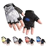 Kind Halb Finger Fahrradhandschuhe, Kinder Sport Handschuhe, rutschfeste Kindersporthandschuhe, zum...