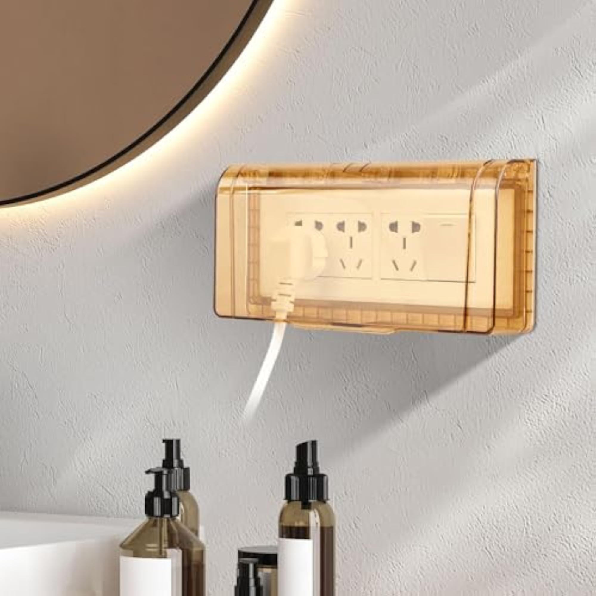 Waterproof Switch Plug Outlet Cover for Washroom Protection