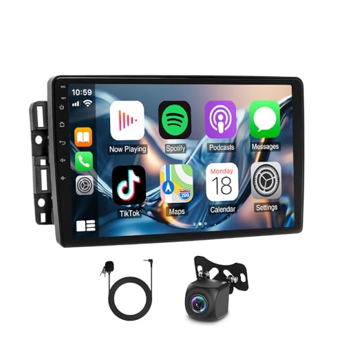 Radio para auto 10" pantalla táctil Bluetooth con CarPlay miniatura 1