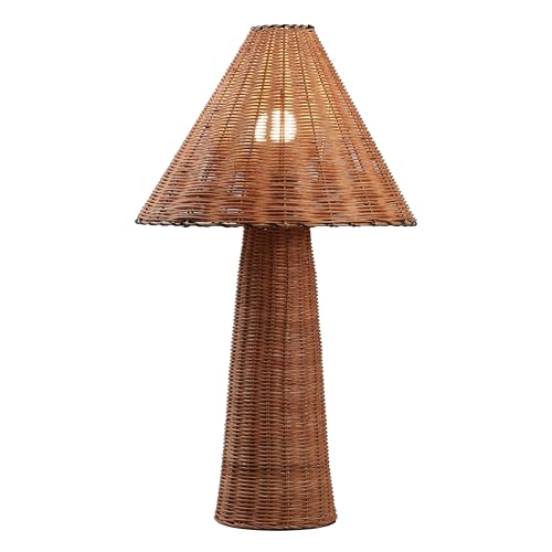 JONATHAN Y JYL5705A Kara 26.5" Modern Coastal Woven Rattan Tapered