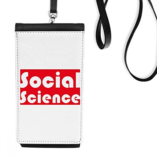 Sciences sociales cadeau porte-monnaie original pour étudiant en fac rouge