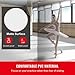 Happybuy Dance Floor, 6.6x23ft Reversible PVC Vinyl Dance Floor Roll, 0.06in Thick, Black/White, Portable Non-Slip Dance Flooring for Ballet, Jazz, Pop, Lyrical Dance Styles