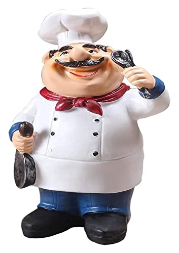 Figurines de chef en résine RLKHXBS accessoires de table miniatures pour brasserie