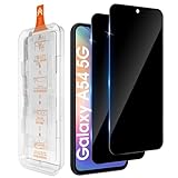 Aerku 2 Stück Sichtschutz Schutzfolie für Samsung Galaxy A54 5G für Panzerglas, Blasenfreie Auto Montage, 9H Privacy Schutzglas Anti Fingerabdrücke, Schwarzer Rand Anti-Spy Panzer Schutz Glas Folie