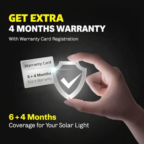 Image of LITVERSE Solar Powered LED Deck Light for Outdoor | 6 LED Step Wall Light | Waterproof Garden Pathway Stair Fence Lighting | Auto On /Off Solar Deck Lamp for Yard, Patio & Walkway - Black