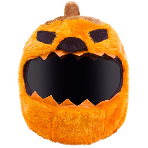 Moto Loot Helmet Cover for Motorcycle Helmet, Fun Rides and Gifts (Cover Only. Helmet Not Included) - Evil Pumpkin