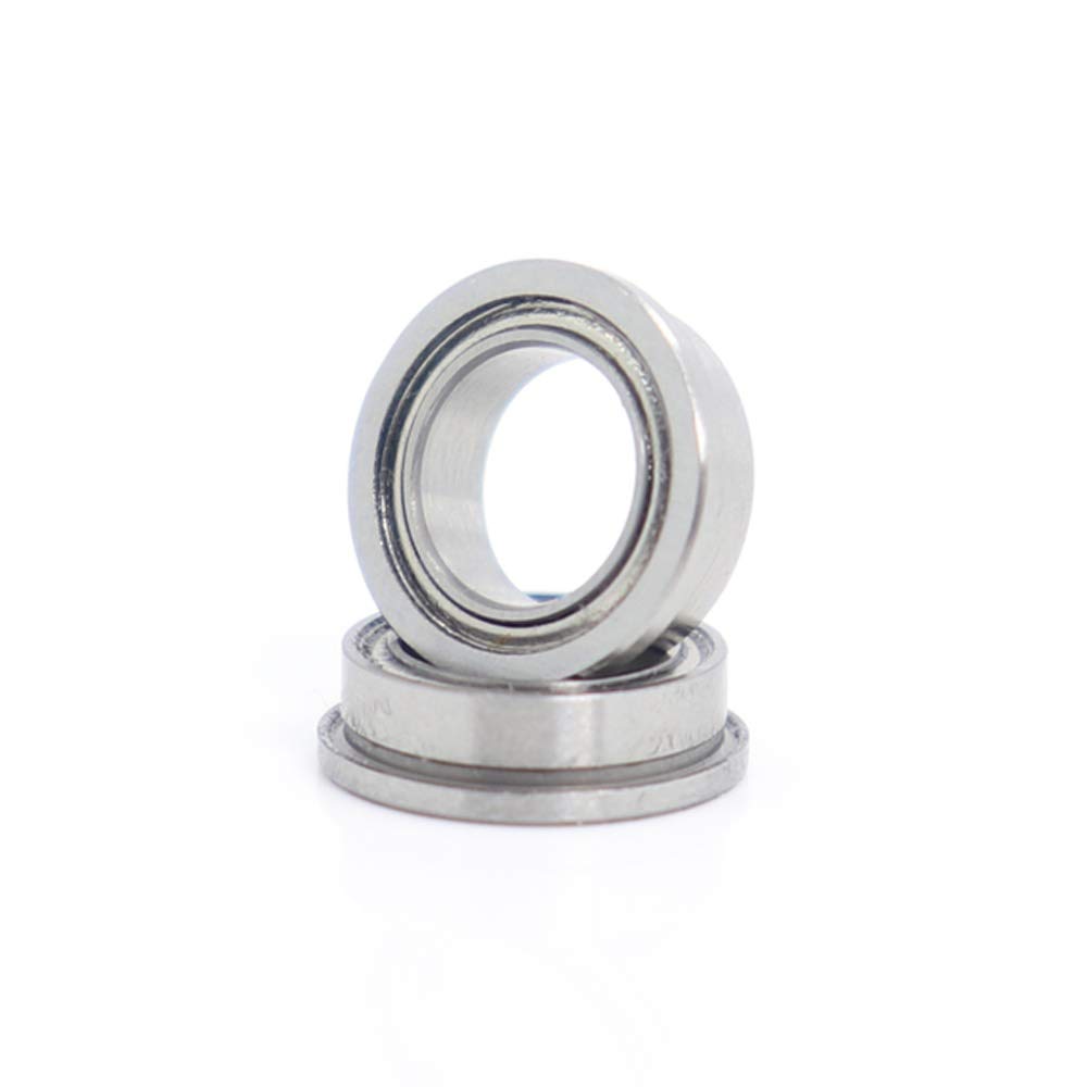 TMP1105 Flange Ball Bearings FR144ZZ Flange Bearing 3.175x6.35x2.779 mm ABEC-1 Inch Flanged FR144 Z ZZ Ball Bearings (10 PCS)