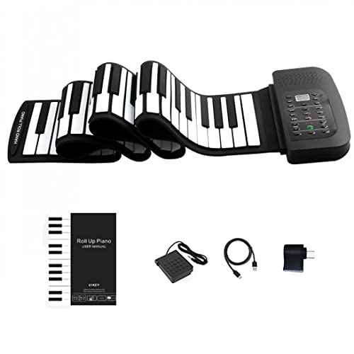 CIKSCO Piano Enroulable à 88 Touches, Enregistrement en Un clic, Piano Rechargeable Portable avec Haut-Parleur intégré, Clavier de Piano MIDI USB Flexible for Enfants et Adultes - Les Beatles, Paul McCartney, John Lennon, RIngo Starr, George Harrison CIKSCO Piano Enroulable à 88 Touches, Enregistrement en Un clic, Piano Rechargeable Portable avec Haut-Parleur intégré, Clavier de Piano MIDI USB Flexible for Enfants et Adultes