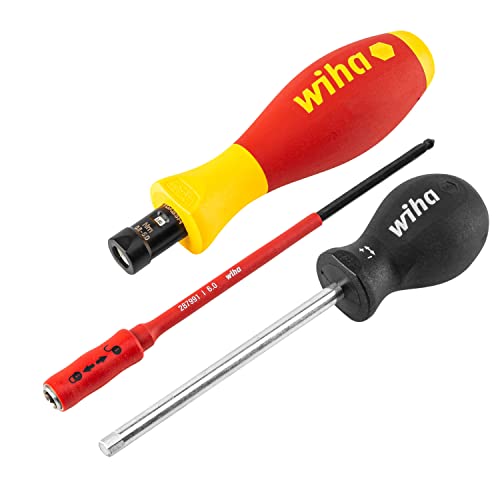 Wiha Drehmoment-Schraubendreher TorqueVario®-S electric präziser variabel einstellbare Drehmomentbegrenzung (26626) 0,8-5,0 Nm, 3,8 mm, VDE-geprüft, stückgeprüft für kontrolliertes Verschrauben in großem Anwendungsbereich, stufenlos einstellbar, hörbares Klicksignal beim erreichen des Drehmomentwerts
