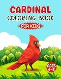 Cardinal Coloring Book for Kids (ages 4-8): Make the perfect Bird coloring book a unique gift for Cardinal lovers | A Cute & Fun Exclusive ... Jay Drawing Activity Book for Boys and Girls