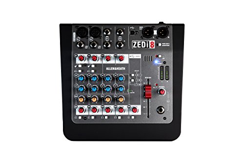 Image of Allen & Heath ZEDi-8 - Compact Hybrid Audio Mixer /USB Interface (AH-ZEDi-8)