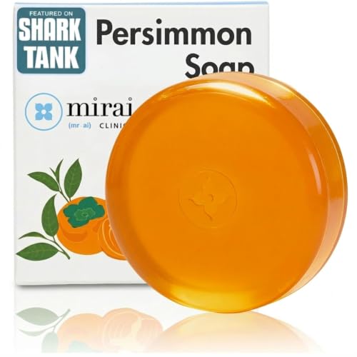 Mirai Clinical Persimmon Soap Bar for Old People Smell - Nonenal® Solution - Japanese Persimmon and...