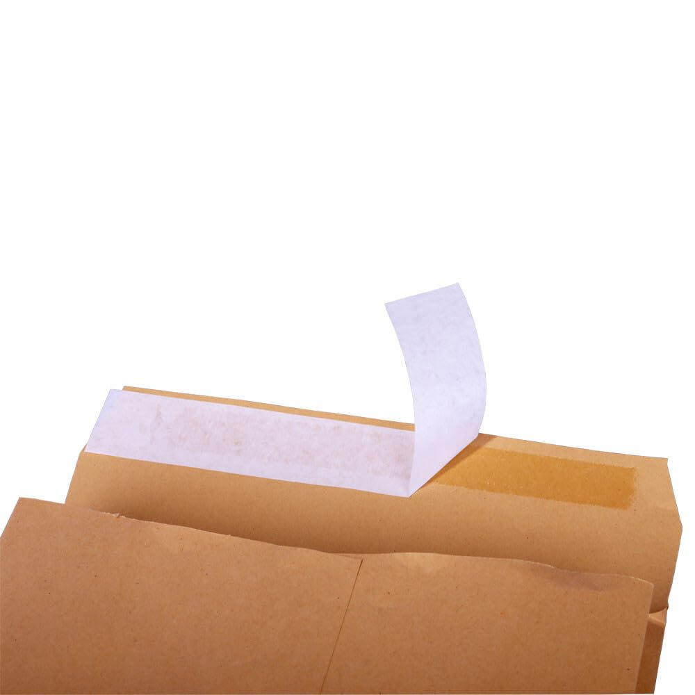 Versandtaschen, Seitenfalte, Papier, Haftklebung, Braun, 250x353x40 mm, 250 Stück