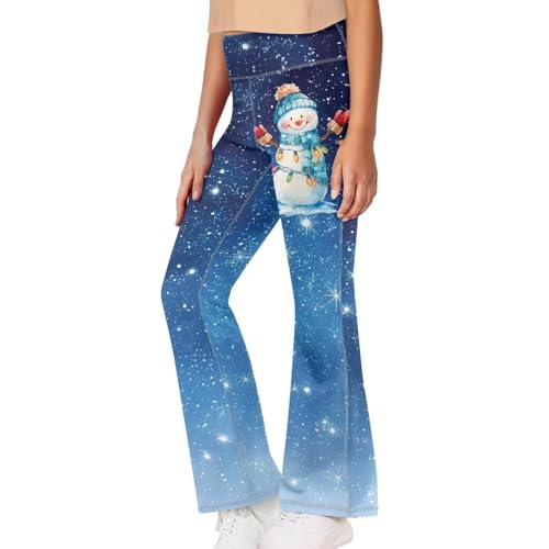 Image of Girls Flare Leggings Cute Bell Bottoms for Teen Girls Wide Leg Sweatpants for 5-14 T