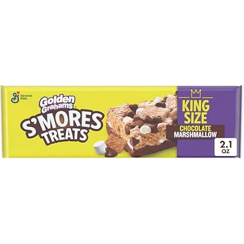 Golden Grahams Smores Treat Bars, King Size, 2.1 Oz, 12 Count (Pack of 8) Cover