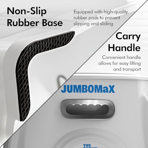 Image of Indian to Western Toilet Converter | Commode Chair for Toilet Adult | Heavy Duty Toilet Seat for Elderly Handicap | Portable Western Commode with 5 Years Warranty -White
