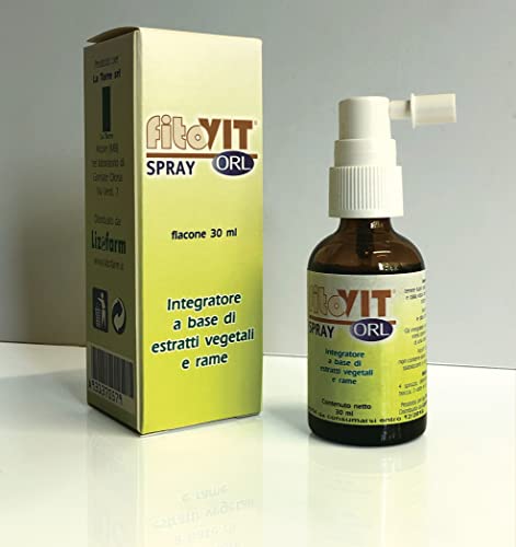 Fitovit ORL Spray de garganta con Melaleuca, Salvia, Malva y Cobre - Sin alcohol, apto para niños y adultos. Una barrera natural para la mucosa oral.