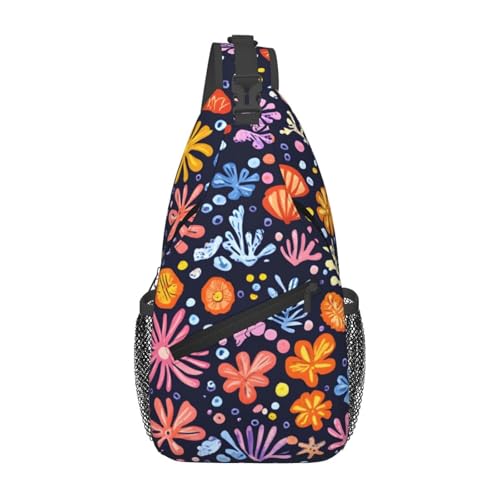 Morrales bandolera unisex con diseño Ocean Seaweed miniatura 1