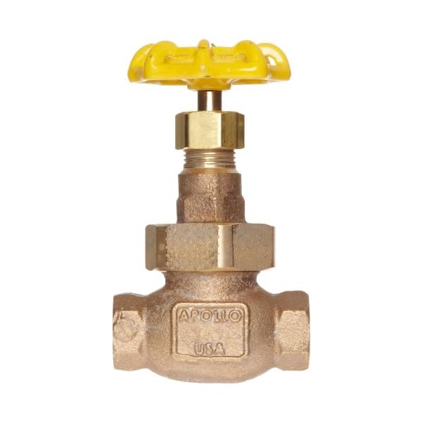 Apollo 122T Series Bronze Globe Valve, Class 150, Inline, Union
