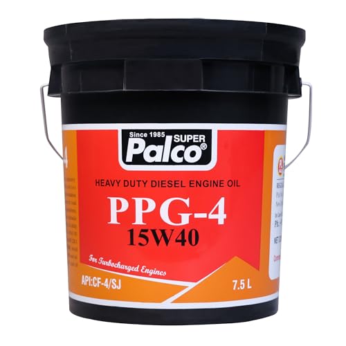 Image of PALCO PPG-4 15W40 | API:CF-4 /SJ & MB 228.1 Multigrade Engine oil for Diesel Commercial Road Transport Off Highway Vehicles | New Generation Automotive Vehicles | 7.5 Litres