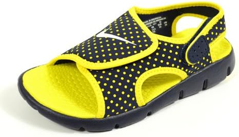 Amazon Nike ナイキ サンダル サンレイ アジャスト キッズ ジュニア オブシディアン ホワイト ツアーイエロー 417 17 0cm シューズ バッグ