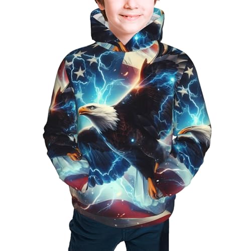 Animal Forest Wolves Kid Hoodies Boys Sweatshirts Girls Pullover with Pocket3
