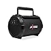 AXESS SPBT1034 Portable Bluetooth Indoor/Outdoor 2.1 Hi-Fi Loud Speaker/Sing Along with Built-In 6" Sub and FM Radio, SD Card, USB, AUX, 6.5mm in Black (Wired Mic. Included)