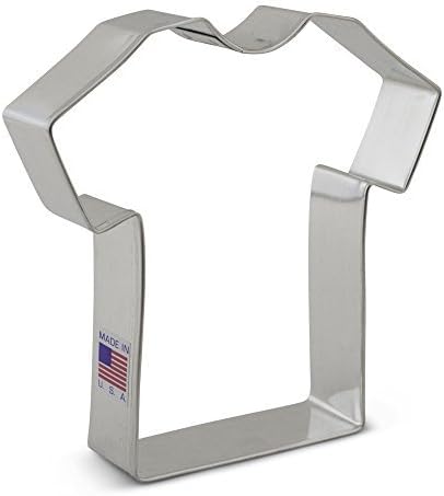 Miniatura 9 de Cortador de galletas de jerseycamisa de 4.25" fabricado en Estados Unidos por Ann Clark