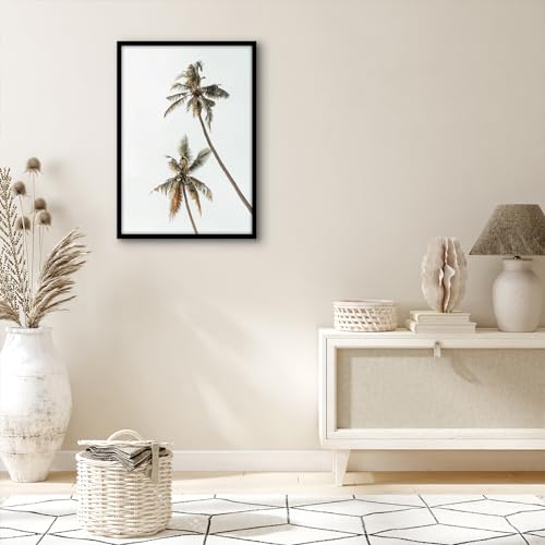 Americanflat 18x26 Poster Frame with Polished Plexiglass - Streamline Collection - Thin Border Picture Frame for Wall Display - Hanging Hardware Included - Black