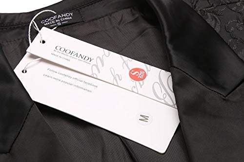 image for Coofandy Men's Floral Party Dress Suit Stylish Dinner Jacket Wedding B