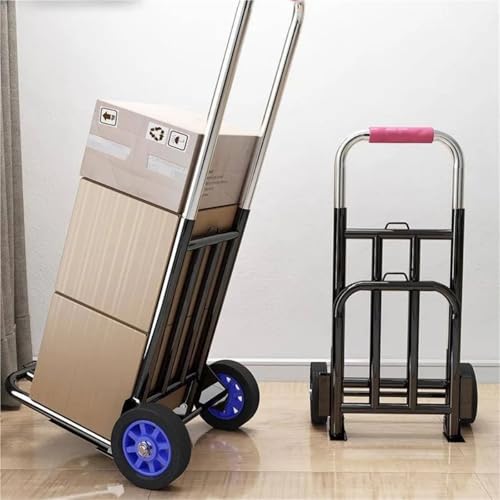 Carretilla plegable portátil con ruedas giratorias miniatura 4