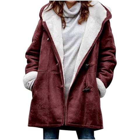 AnnSemo Women's Winter Velvet Coat Cover