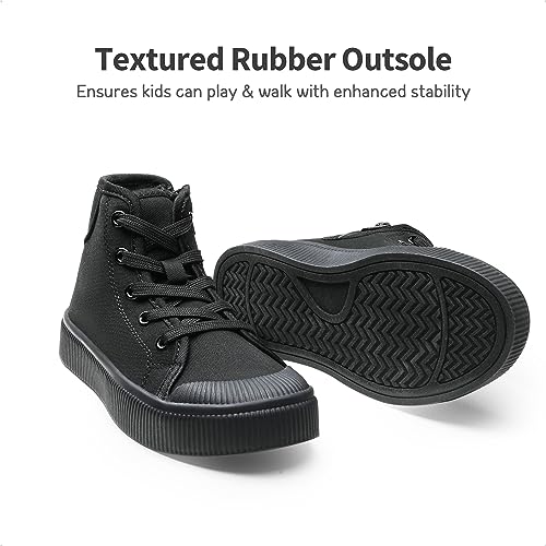 DREAM PAIRS Kids Sneakers Little Boys Girls High Top Canvas Shoes LilLegends CourtStar Casual Walking Shoes4