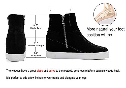 fur lined wedge boots