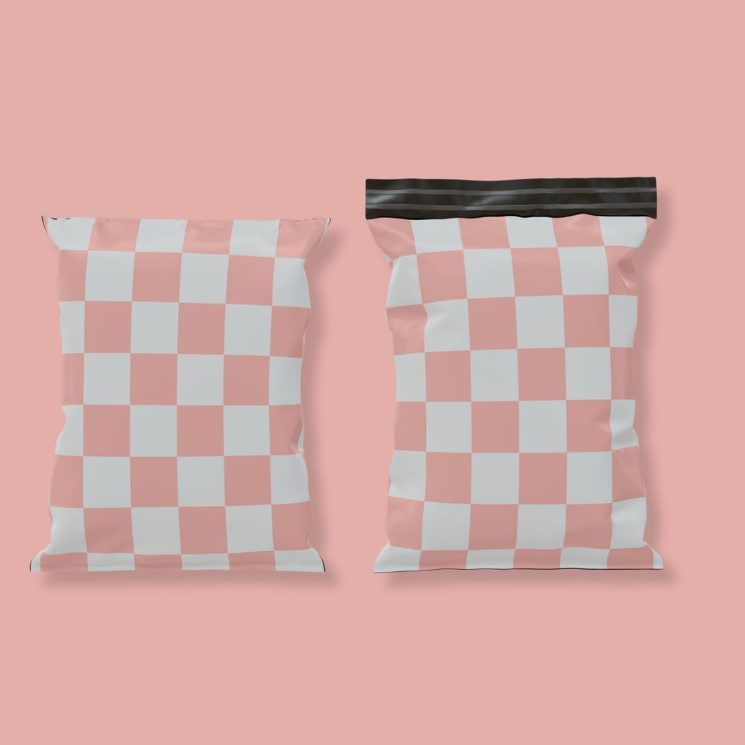 Lot de 100 enveloppes d'expédition en polyéthylène pour expédition, emballage pour petite entreprise - Jolis sacs d'expédition en polyéthylène - 25,4 x 33 cm
