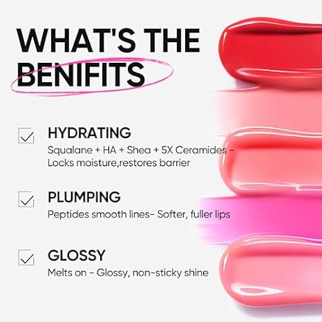 SKINTIFIC Peptide Brightening Lip Serum 00 Clear & 05 Peach Rose