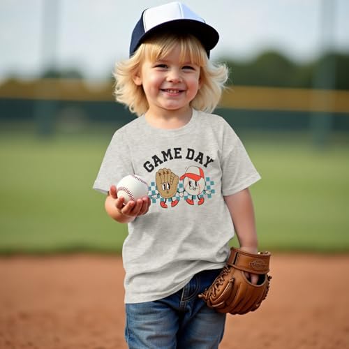 Baseball Shirts for Toddler Baby Boys Funny Game Day T-Shirt Kid Summer Baseball Lover Tees Outfit Short Sleeve Tops2